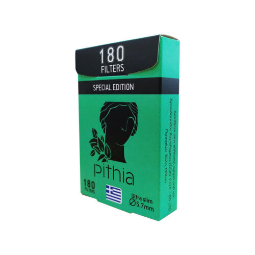 Πυθία Φιλτράκια Στριφτού ULTRA SLIM 5.7mm Special Edition 180 φίλτρα 1τχμ