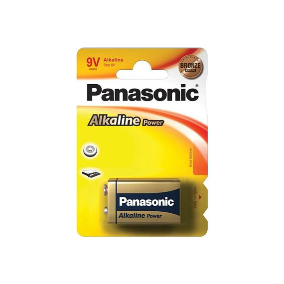 Αλκαλική Μπαταρία Panasonic 9V (6LR61) 1τμχ