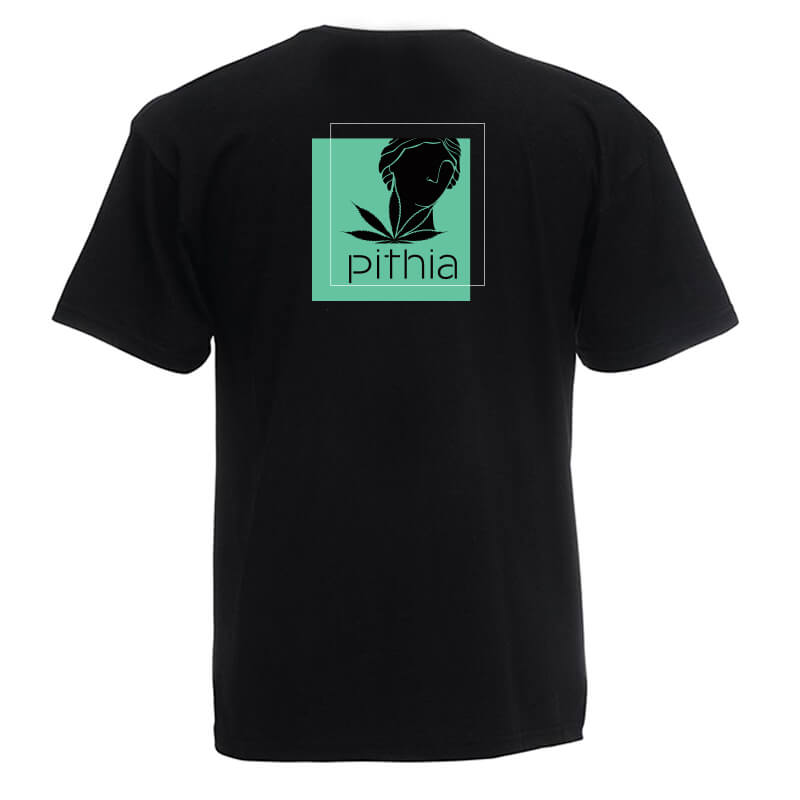 Pithia T-shirt Classic Black - Μαύρη Μπλούζα (Πίσω)