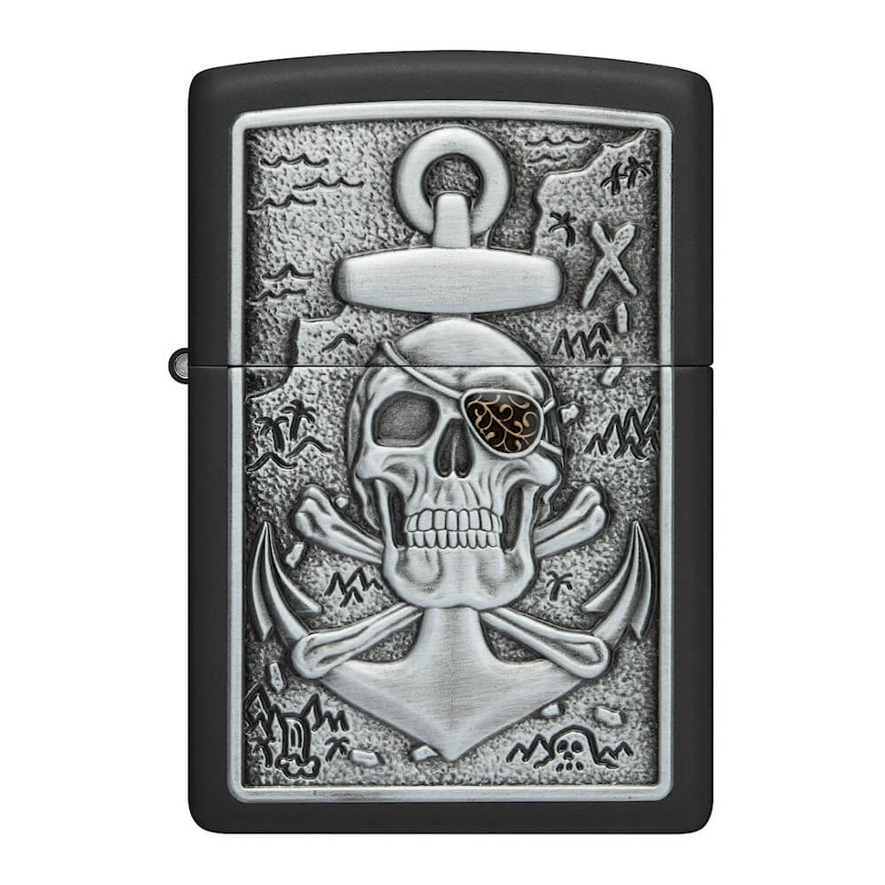 Zippo Αναπτήρας Skull Anchor Emblem Design 48122
